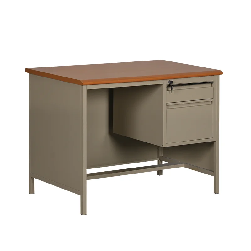 
Metal office table steel computer desks with locking drawers 