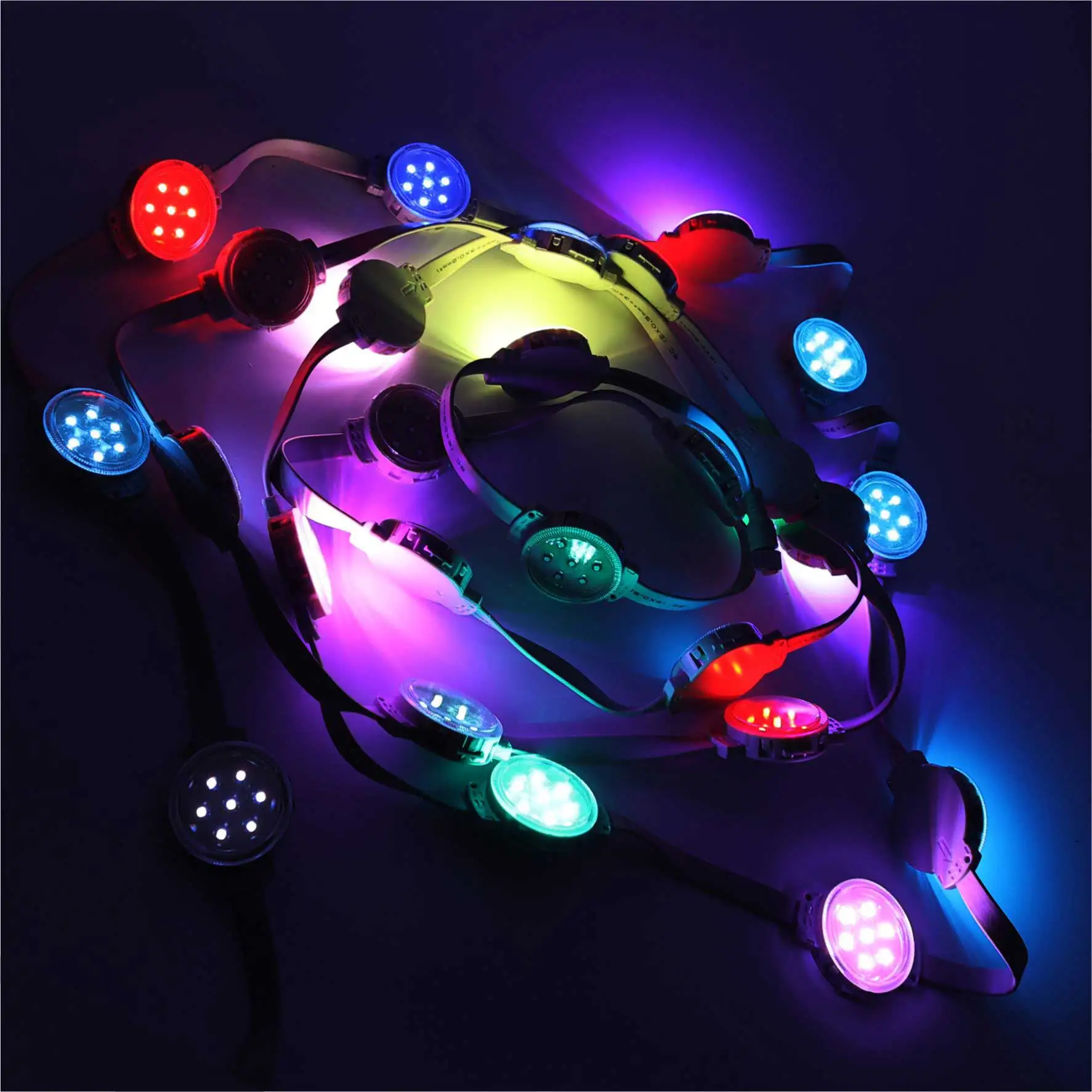 50mm Holiday  Decorative Lighting DC24V RGB Christmas Light Outdoor Waterproof Led Pixel Point Lighting
