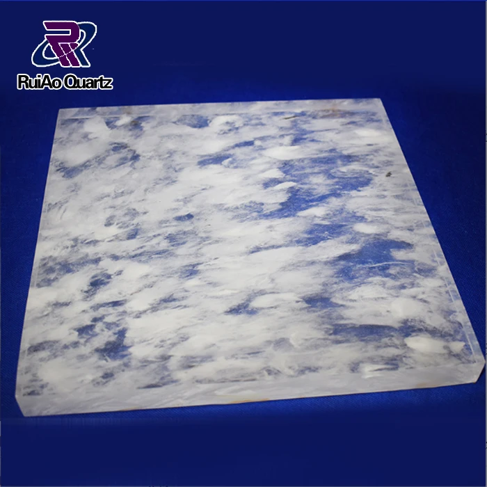 Optical silica frosted fused quartz large glass plate