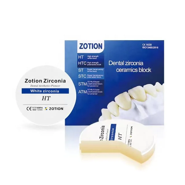 CAD CAM Dental Laboratory white color Zirconia ceramic disc dental zirconia blocks