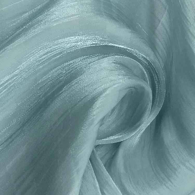 
Best sale 100% Polyester Stripe Light Weight Shine Fabric for Top Fashion Sweet Style 