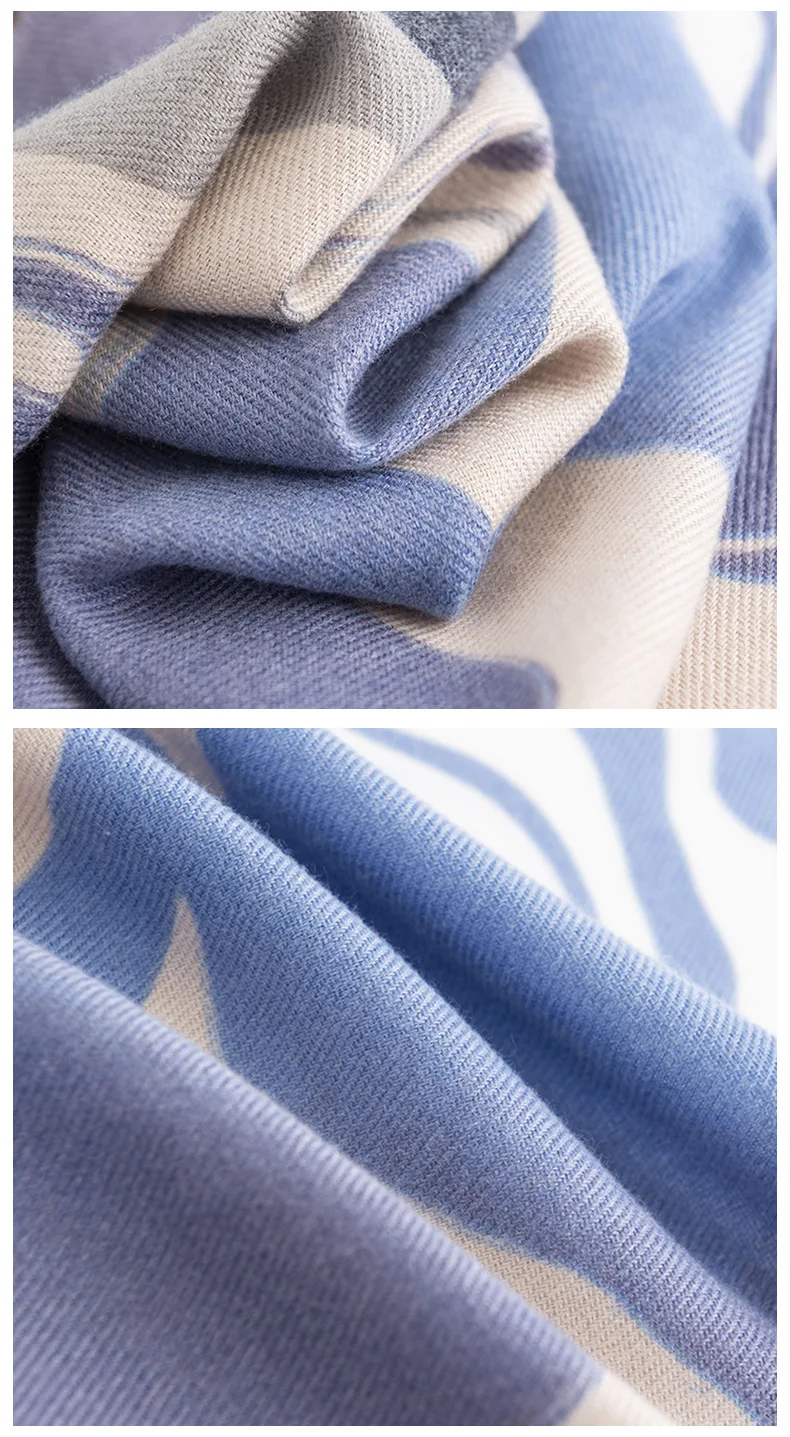 2023 New Designer Warm Soft Pashmina Neck Scarves Shawl Blanket Elegant Cashmere Winter Scarf for Decoration