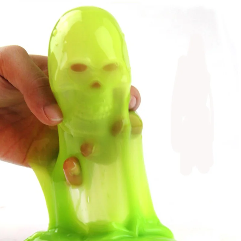 Halloween Crazy Galaxy Skull Kids Slime Toy For Joke