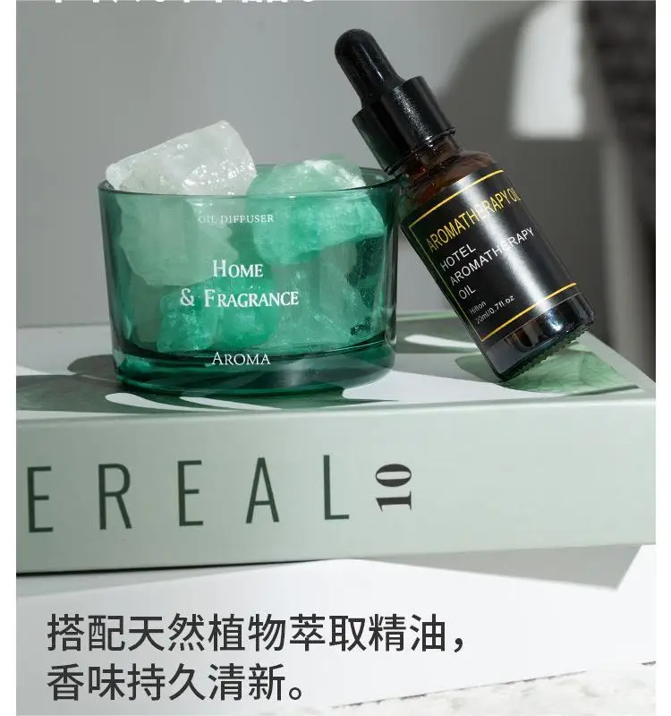 Home Decorative Fragrance Crystal Stone  Diffuser with Essential Oil Aromatherapy Stone Diffuser