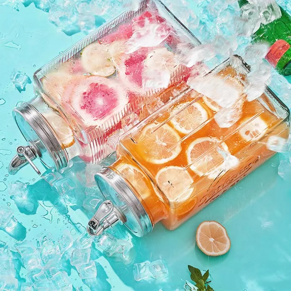 Home Party Summer Glass Bottles For Juice Beverage Fruit Juices Jar Wholesale Glass Milk Bottle