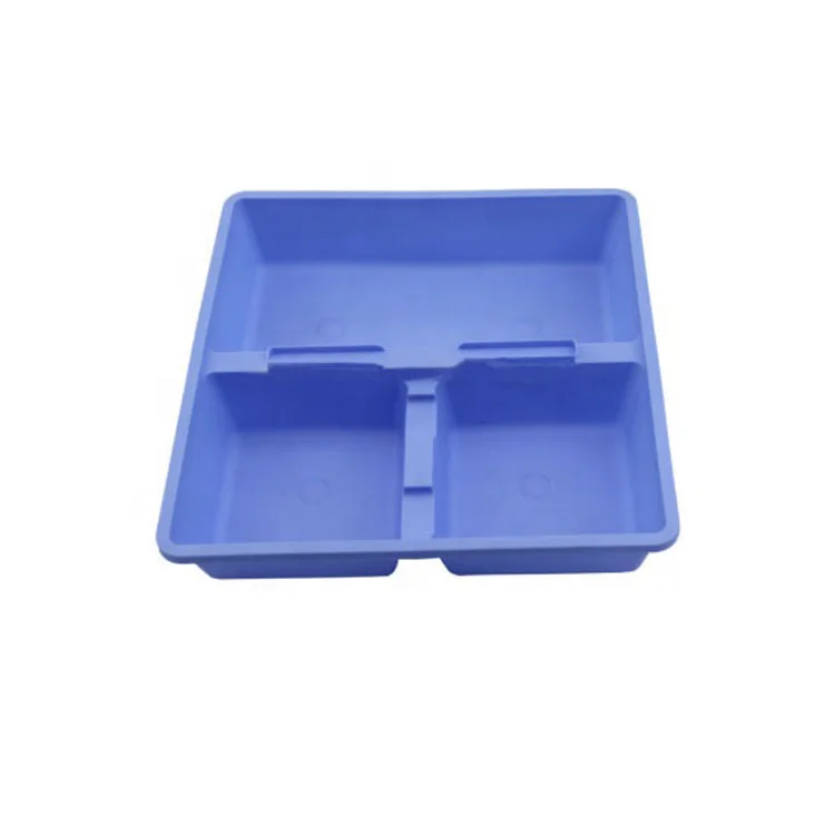High Quality Medical 3 Compartment Plastic Tray PP Disposable Medical Tray