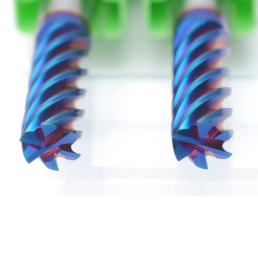 HRC65 CNC Square Flat 6flute Carbide Endmill for Machining Carbide Steel