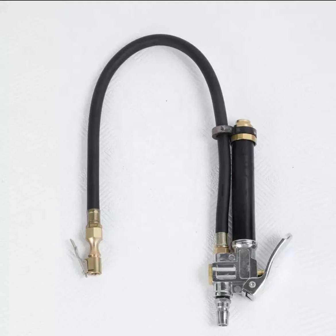Car Tyre Gauge Pressure and Inflatable Gun Red Black Aluminium With