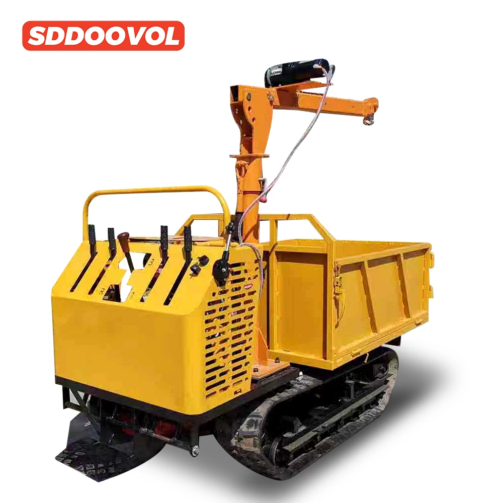 China supplier discount price 1500 kg load mini dump truck Crawler Transport Dumper Trucks with CE