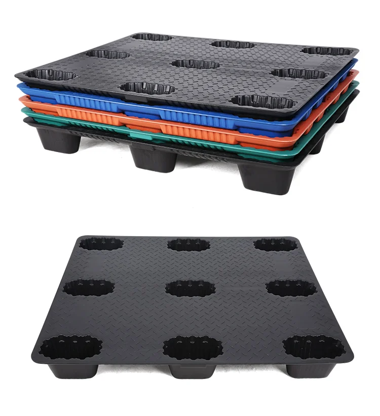 
Shipping industrial recycled logistics warehouse 4-way entry type plastic pallet 
