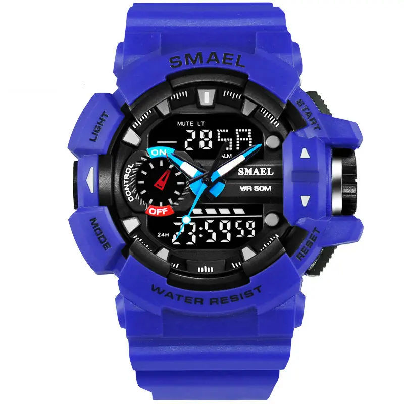 Raymons SL-1436 pure blue strap black dial digital men watch 2021 quality wrist wholesale personalize watches with good price