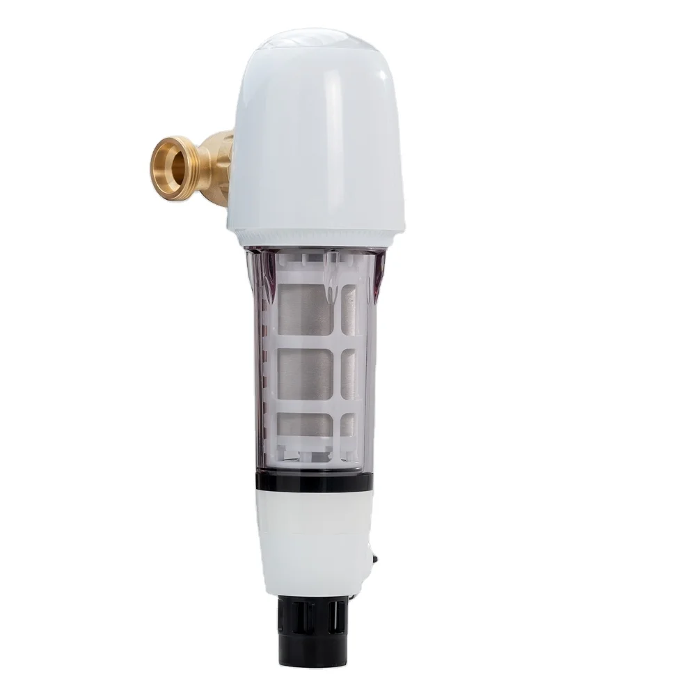 Spin down water sediment filter with SS316 mesh 40 micron auto controller universal installation 1 inch fitting adaptor