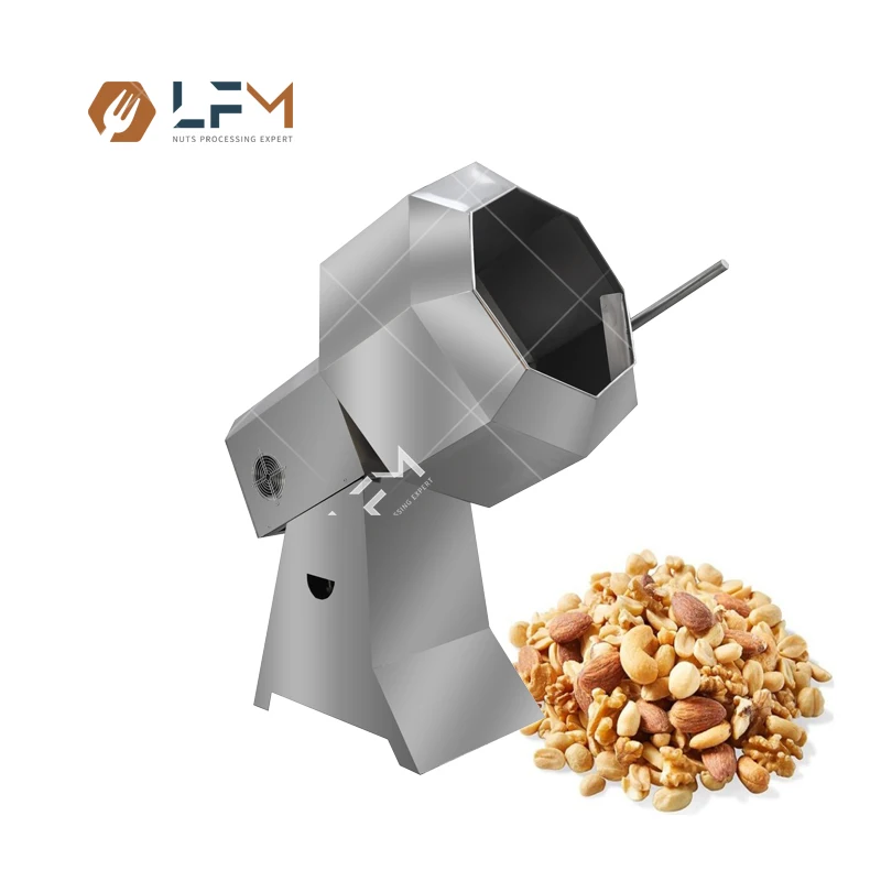 Lfm Puff Snack Flavour Coating Machine Twin Drums Popcorn Business Machine And Flavour