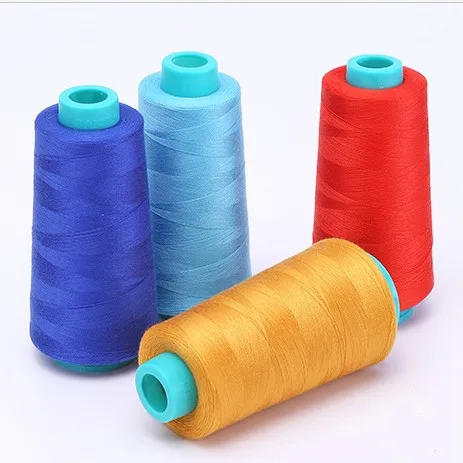 High Quality Wholesale Factory 40/2 50/2 Tailoring Threads 100% Spun Polyester Yarn Sewing Thread Set Sewing Machine 3000 Yards