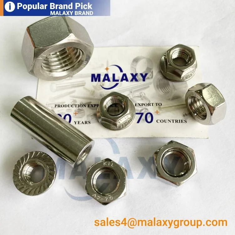 Колесо MALAXY для тяжелых грузовиков M18/M20 M22/M24 M12 M10 Металл Gr10 Ms шестигранный фланец гайки из нержавеющей стали