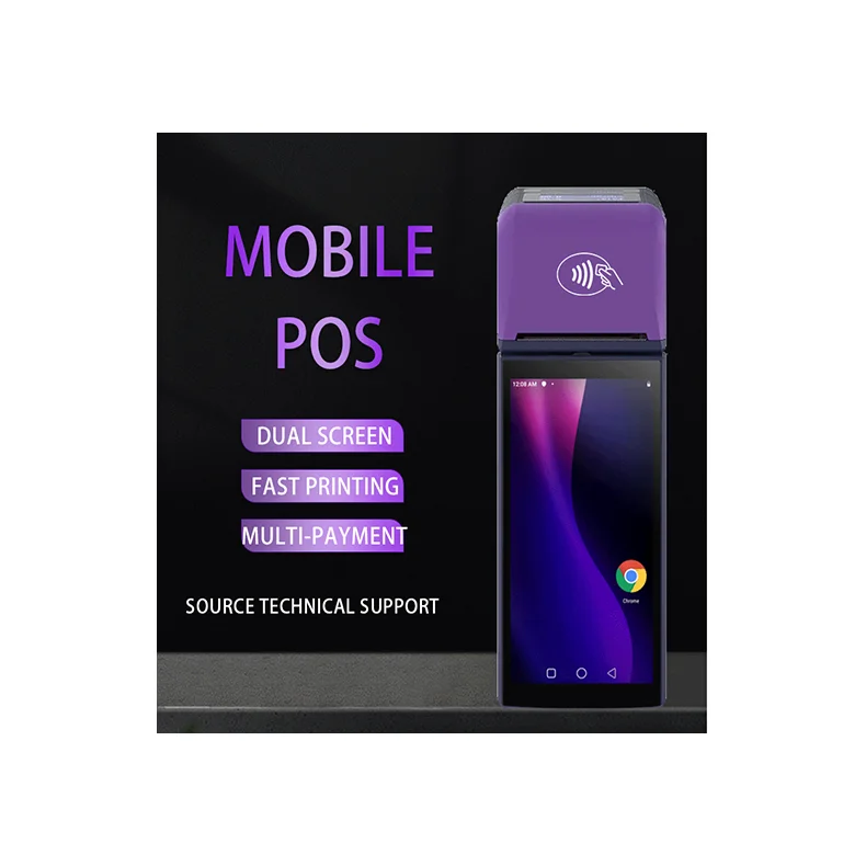 Android 11 58 мм Термальный чековый принтер сканер кода ручной мобильный Pos терминальная машина точки продажи системы