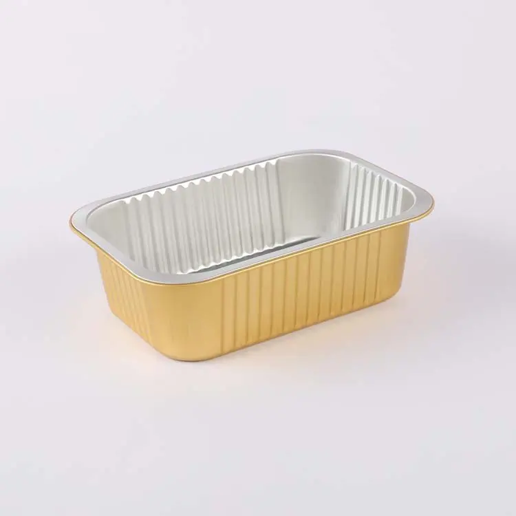 Take away disposable household round aluminium lunch fast alu food box