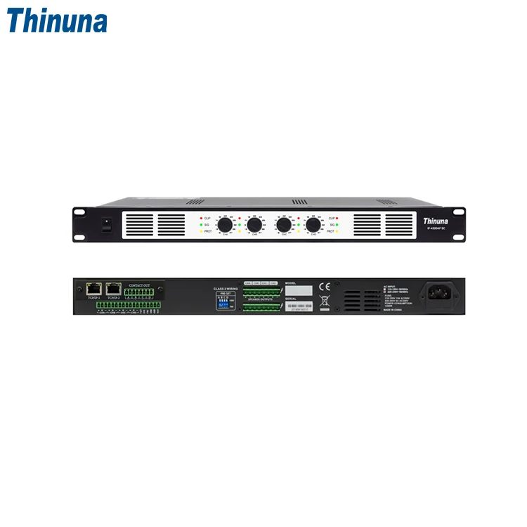 Thinuna IP-4300AP III SC интернет SIP сетевой аудио цифровой усилитель профессиональный IP системы громкой связи