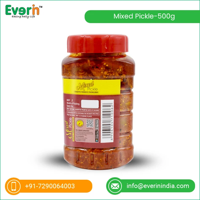 Bulk Exporter of Good Quality 500g Mixed Vegetable Pickles