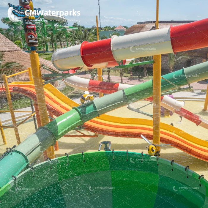 large  outdoor  fiberglass  water park toy combination   for sale