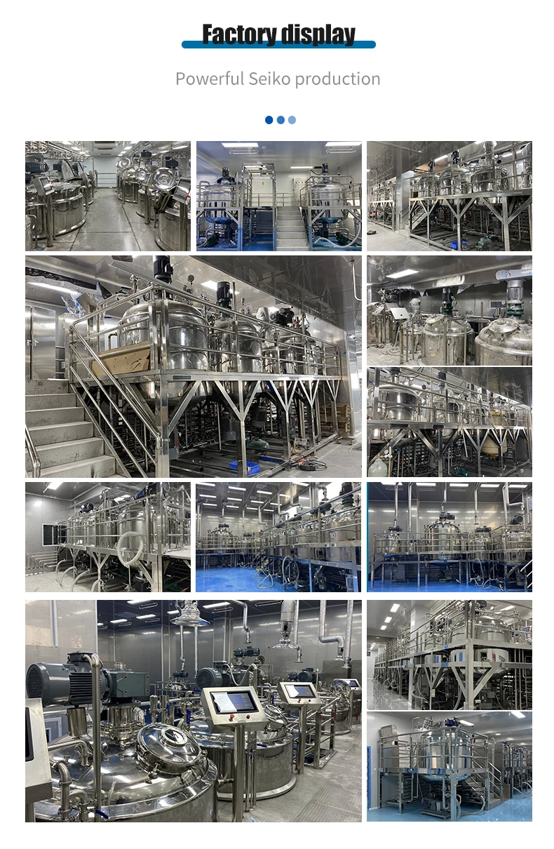 Yvm-f-2000l cycling cosmetic making machine customized vacuum homogeneous emulsifier