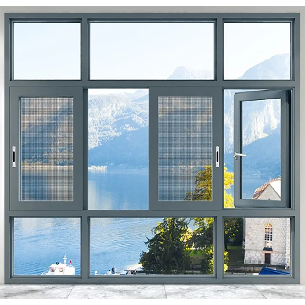 Hot Sale with Stainless Steel Security Mesh Screen Glass Sliding Window