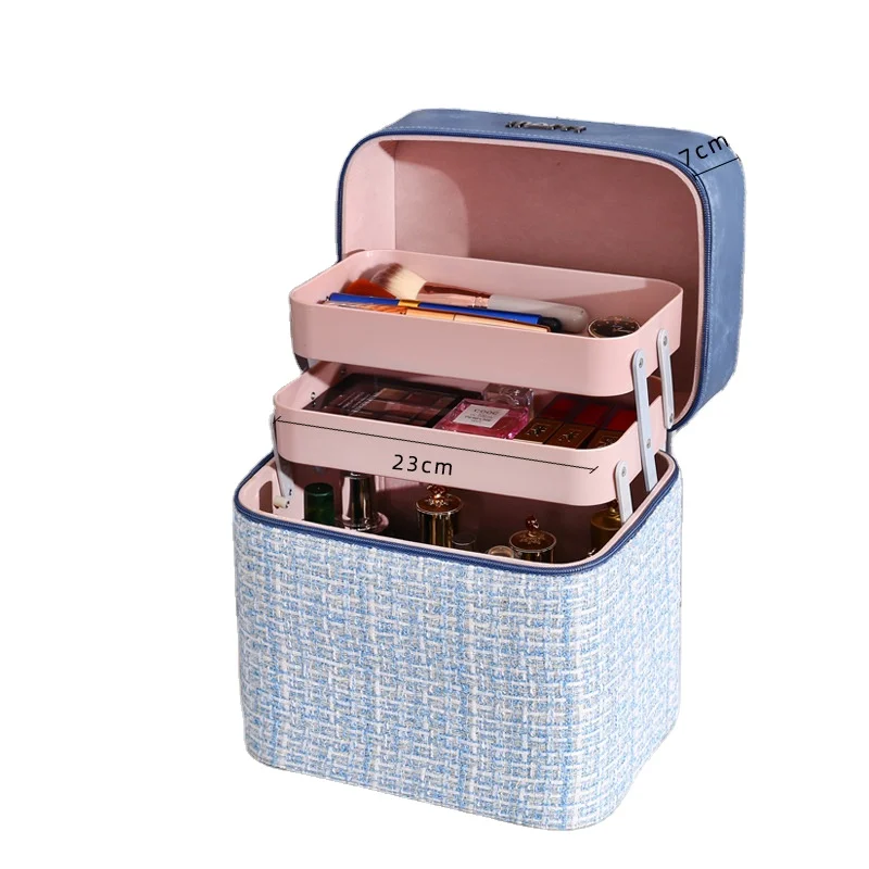 Custom Luxury Professional Toiletry Bag Makeup Boxes Cosmetic Cases Organizer