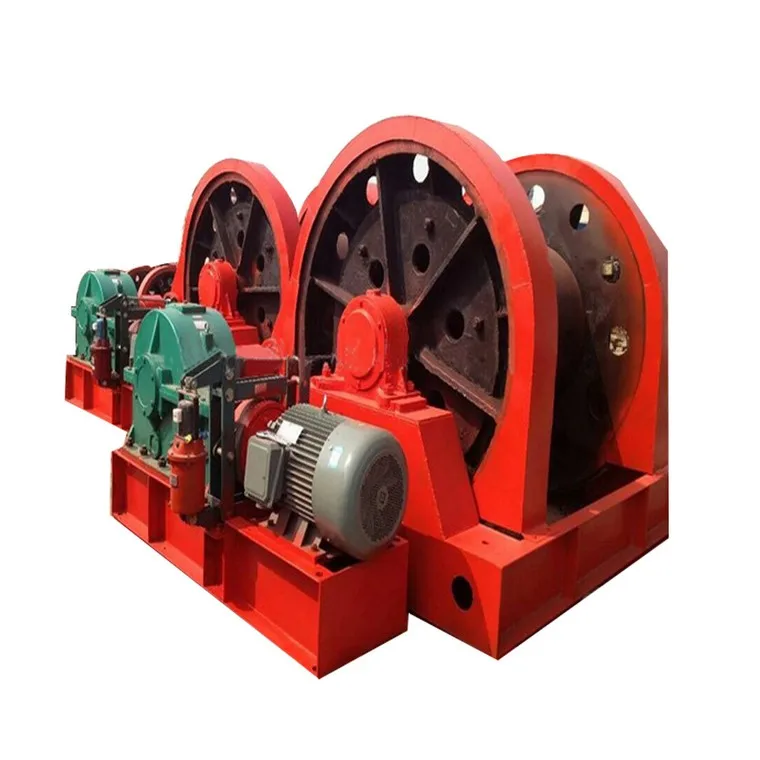 Gearbox Hoist Shaft Sinking Winch JZ-10/600 Drilling With Fast Lifting Speed and Strong Ground Capacity