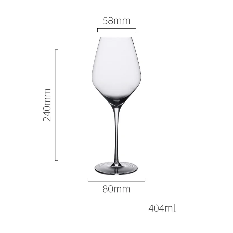 Crystal glass goblet amber wine glass set European style champagne glasses cocktail glasses 400ml