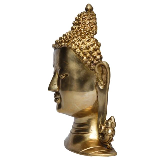 Buddha Head Statue  Brass Made| Green Tara  Brass Statue To Decorate A Room Or Office Environment