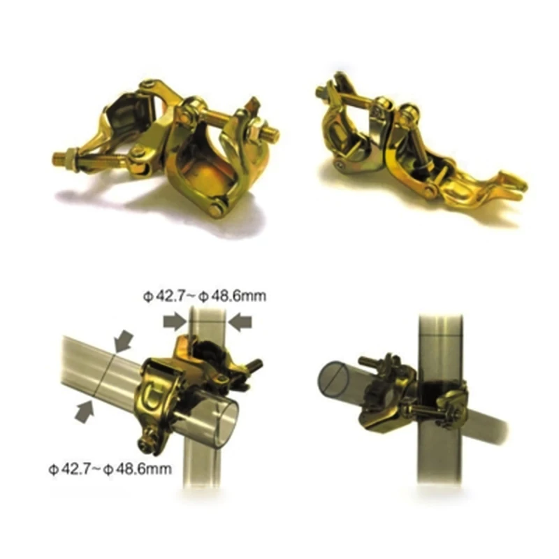 galvanized fixed swivel durable light weight scaffold clamp for pipe