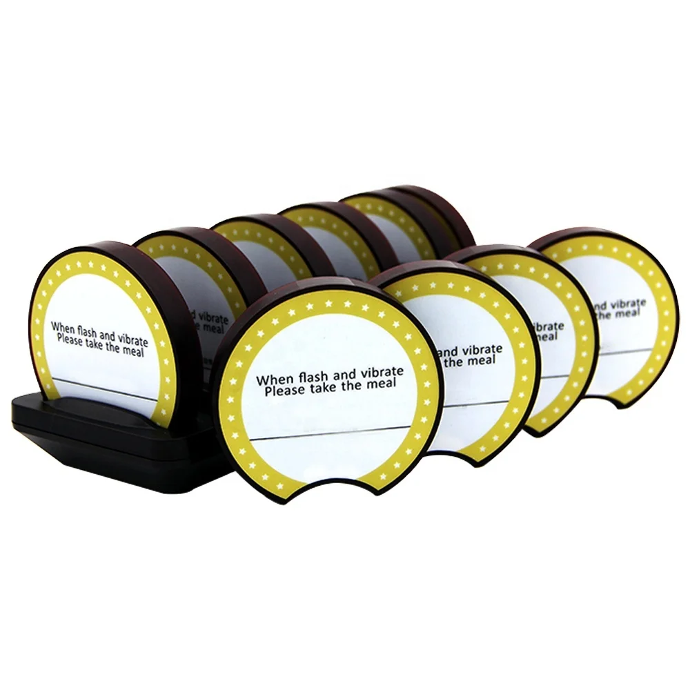 Best Selling Restaurant Pager Buzzer Wireless Calling System Pager Food Truck Restaurants Cafe