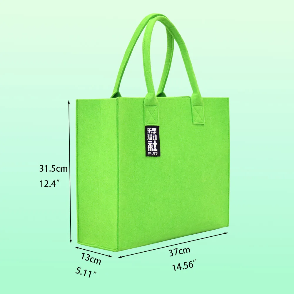 promotion wool ladies zhejiang felt carry shopping women handbags tote gift shoulder bag custom with logo