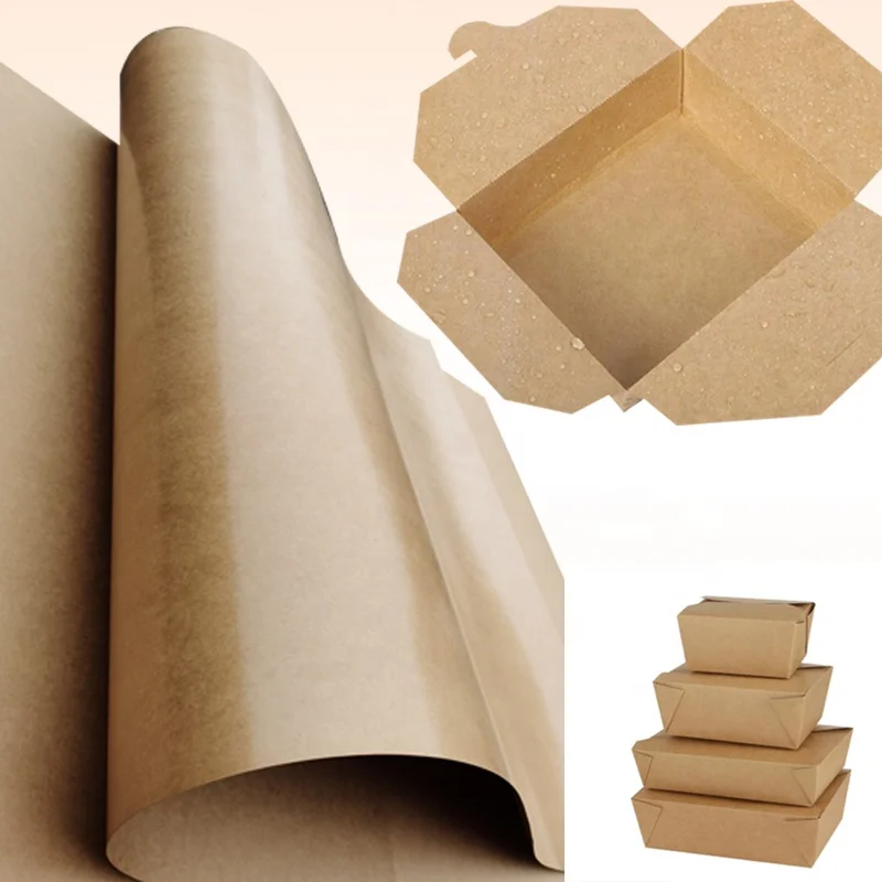 Food packaging use water resistant kraft qualified PE coated paper