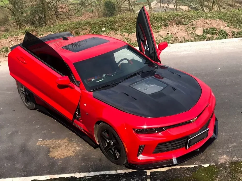 TSP стиль углеродное волокно капот предназначен для Chevy Camaro автомобильные аксессуары крышки двигателя