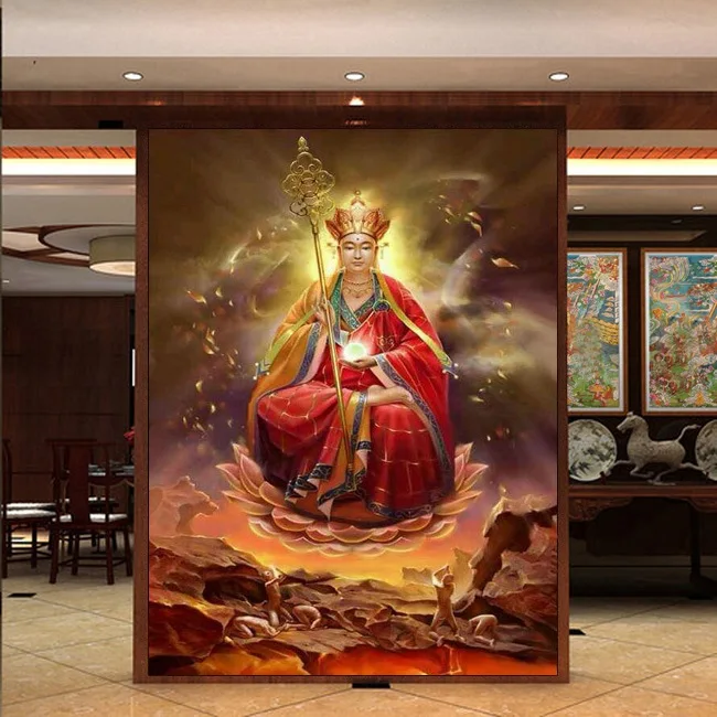 5d Diamond Painting Cross Stitch Ksitigarbha Bodhisattva Buddha Vertical Edition Pasted in the Entrance