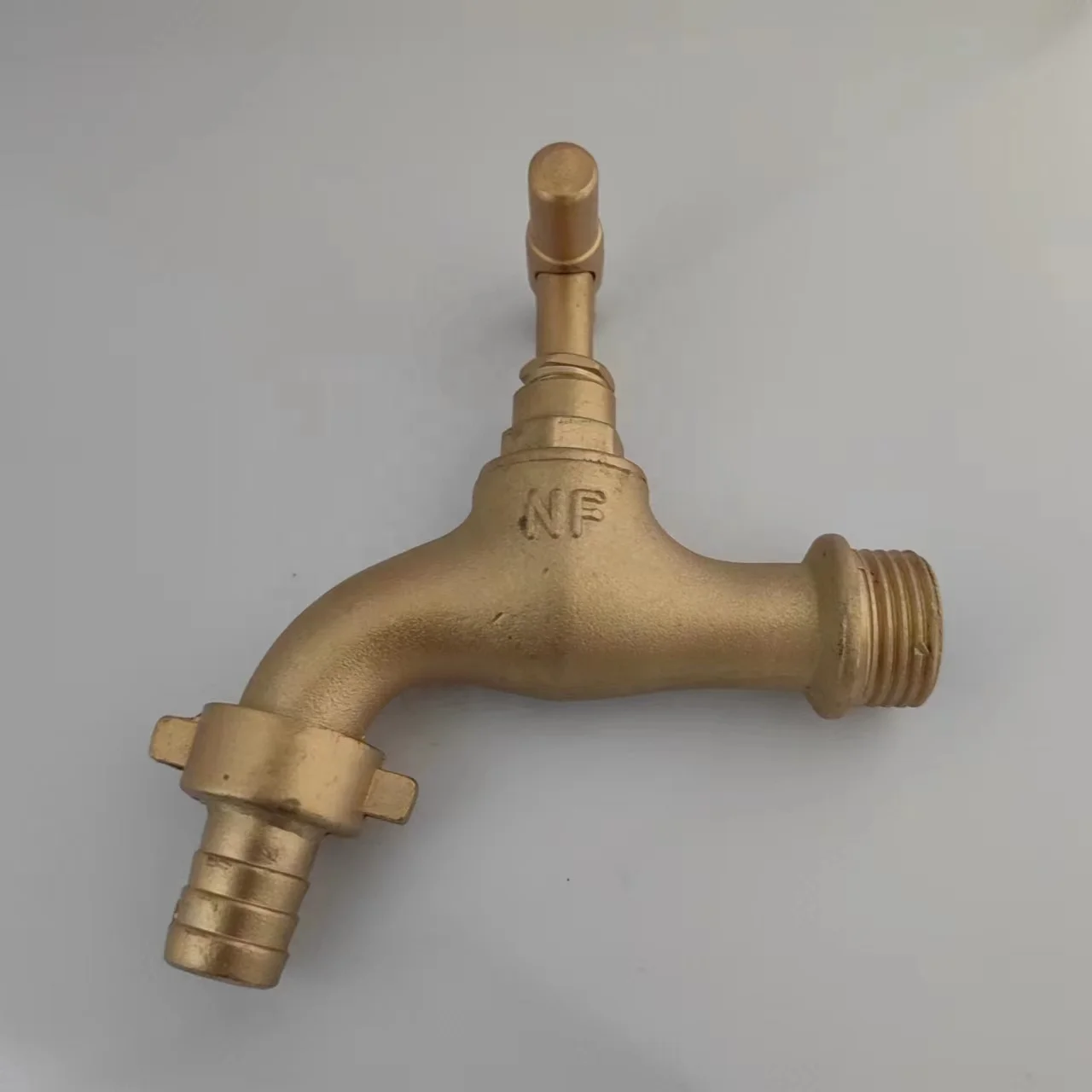 1/2' 3/4' Chrome Plated Brass Bibcock Taps Long Washing Machine Bibcock Garden Faucets Hose Taps Brass Lockable Bibcock