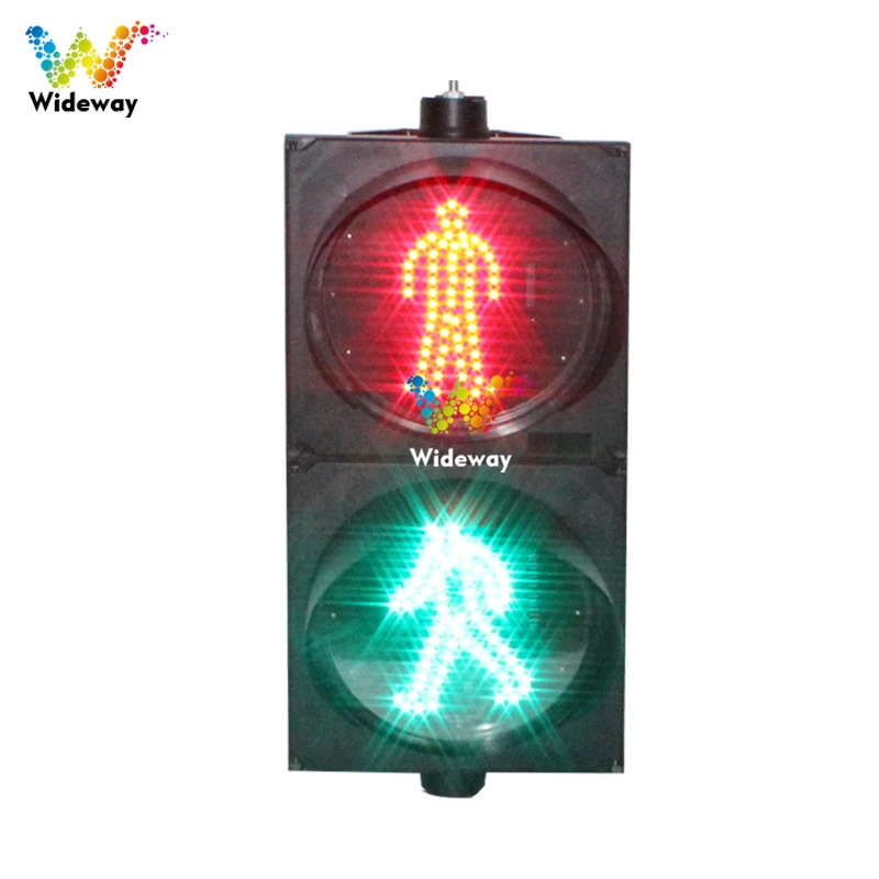 12 inch 300mm red and green two-section led traffic lights zebra crossing crosswalk pedestrian lights