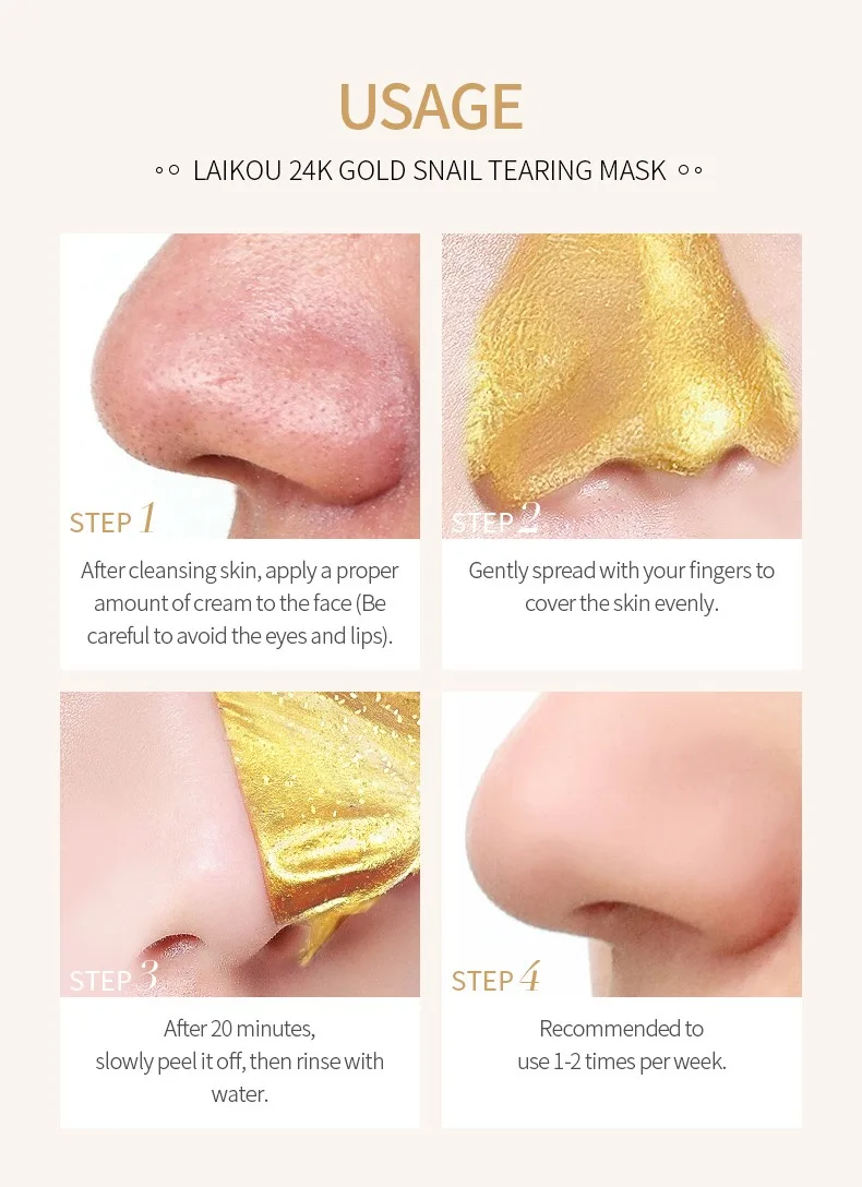 24K Gold Snail OEM ODM Hot sale Facial Cleanser  Brightening Gel Cleanser  Face Wash