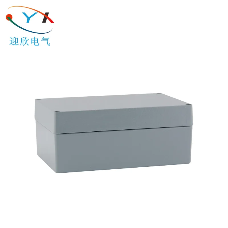 Manufacturer Dustproof Waterproof IP67 Aluminum Die Cast Enclosure Metal Junction Box Electric Distribution Box with Custom Hole