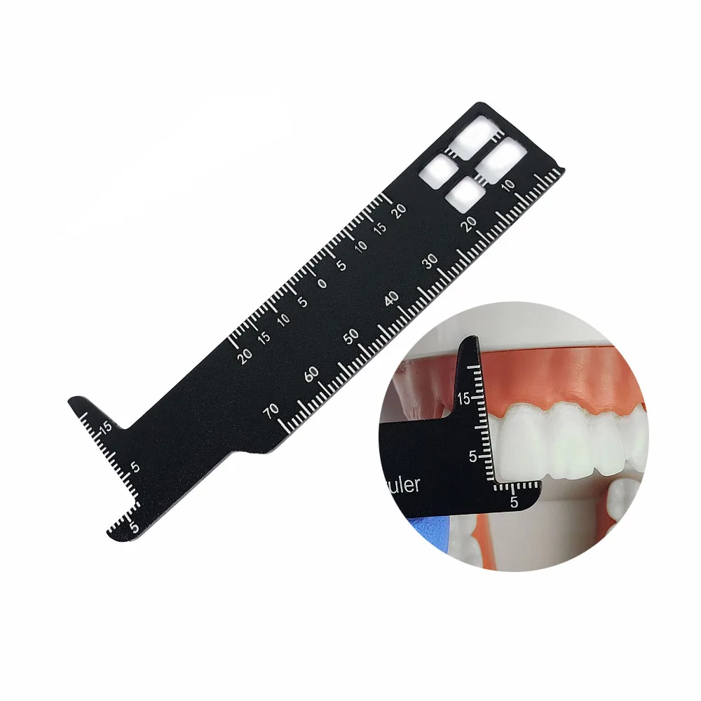 Dental Precision Measuring Ruler Dental Measuring Gauge Multi-angle Measuring Ruler