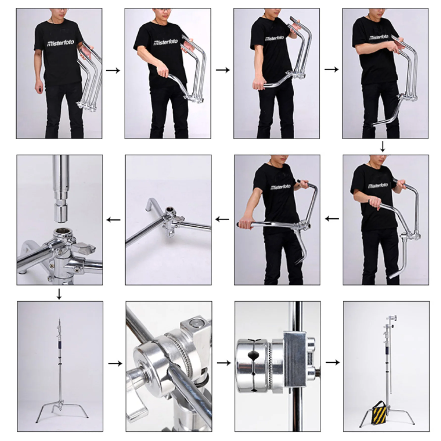 hot selling Photography Photo Studio light c stand c-stand photography Camera Tripod Light Flash Lamps