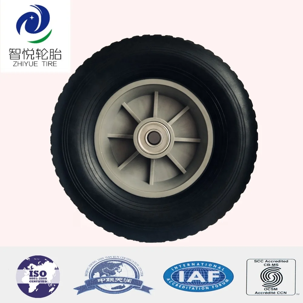 260x85 rubber wheel barrow solid rubber tire