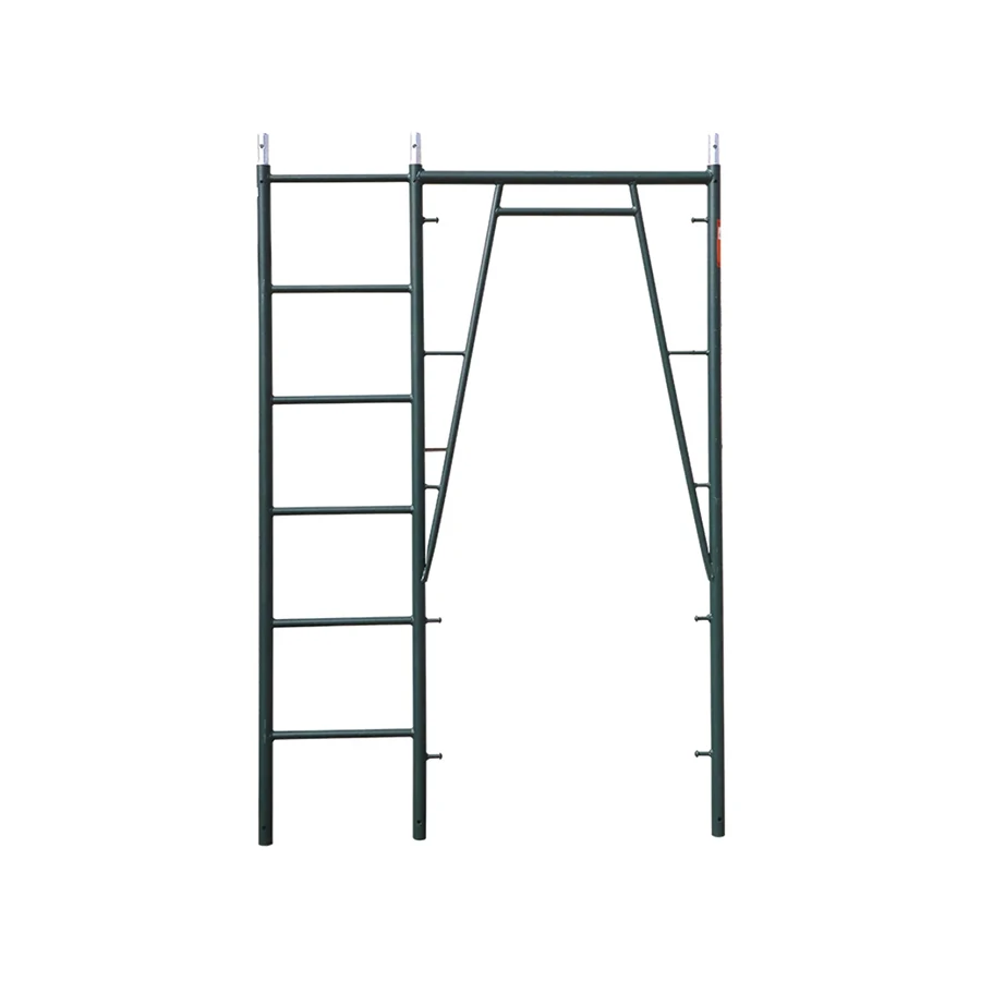 Galvanized Construction Q235 Steel  Frame Scaffold System For Sale