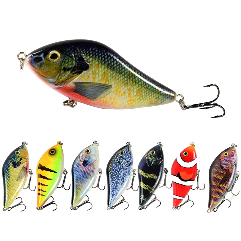 Rocklure 10cm 45g 15Colors Artificial Hard Fishing Lure Pike Bait Jerkbait Wobbler Fishing Lures
