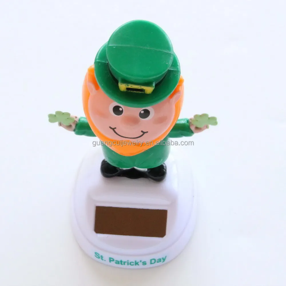 Wholesale custom Ireland design shaking solar dancing toys for car decoration