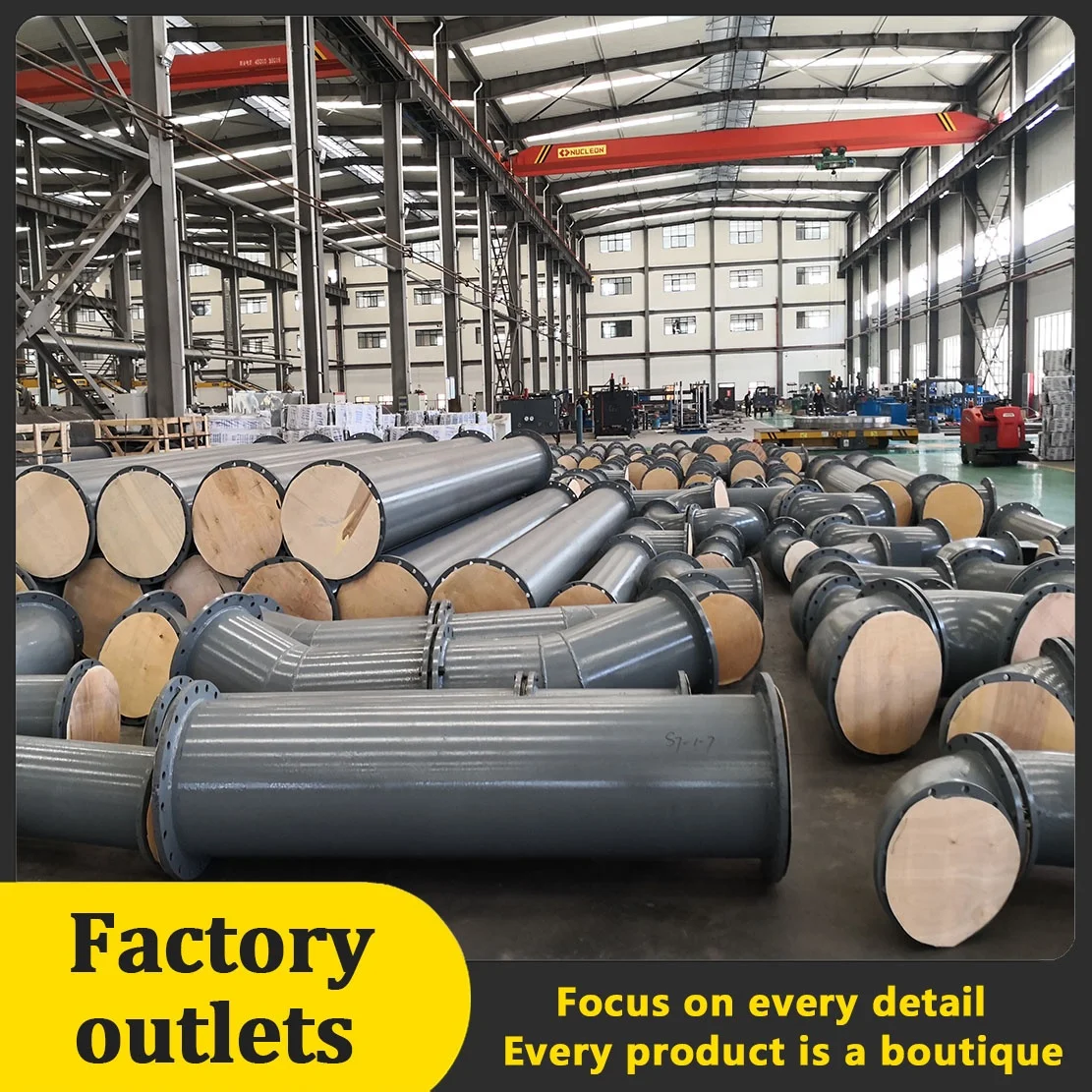 Dn25-Dn2000 Anti-Corrosive Professional Ceramic Lined/Rubber Lined Tailings  Pipes Slurry Pipeline mine tailing pipeline