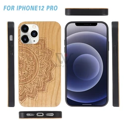 Top Sale Wooden Cellphone Case Engraved Custom Logo Wood Mobile Covers Phone Cases