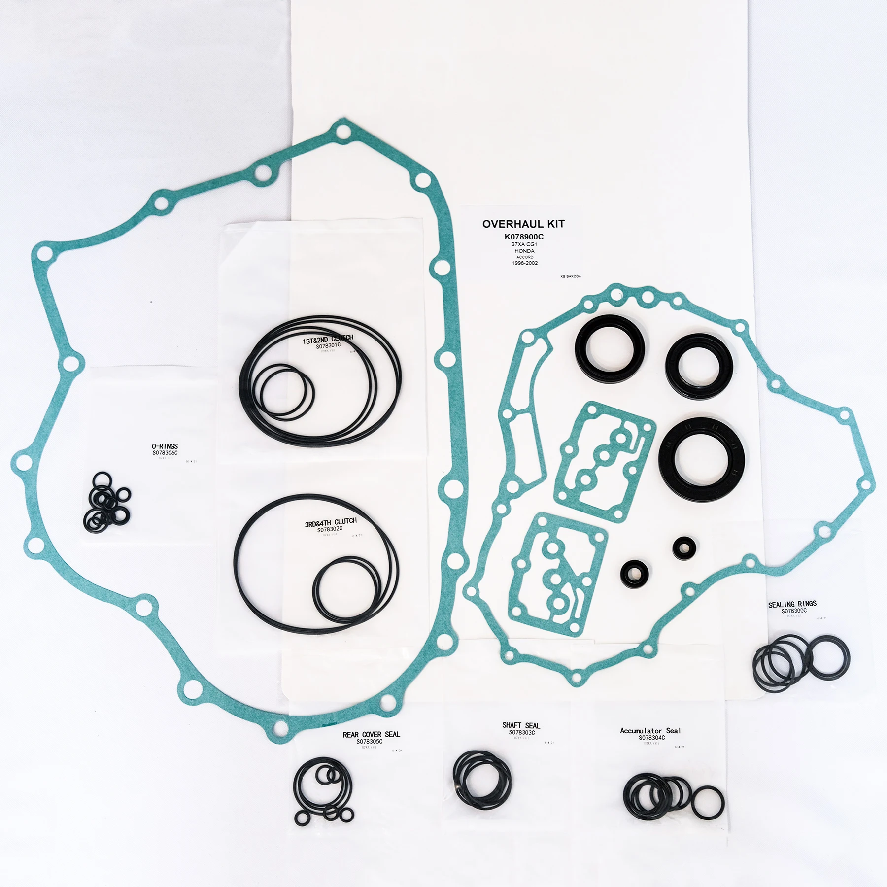 B7XA CG1 Automatic Transmission Gearbox Overhaul Kit Seal Kit For Honda Accord K078900C