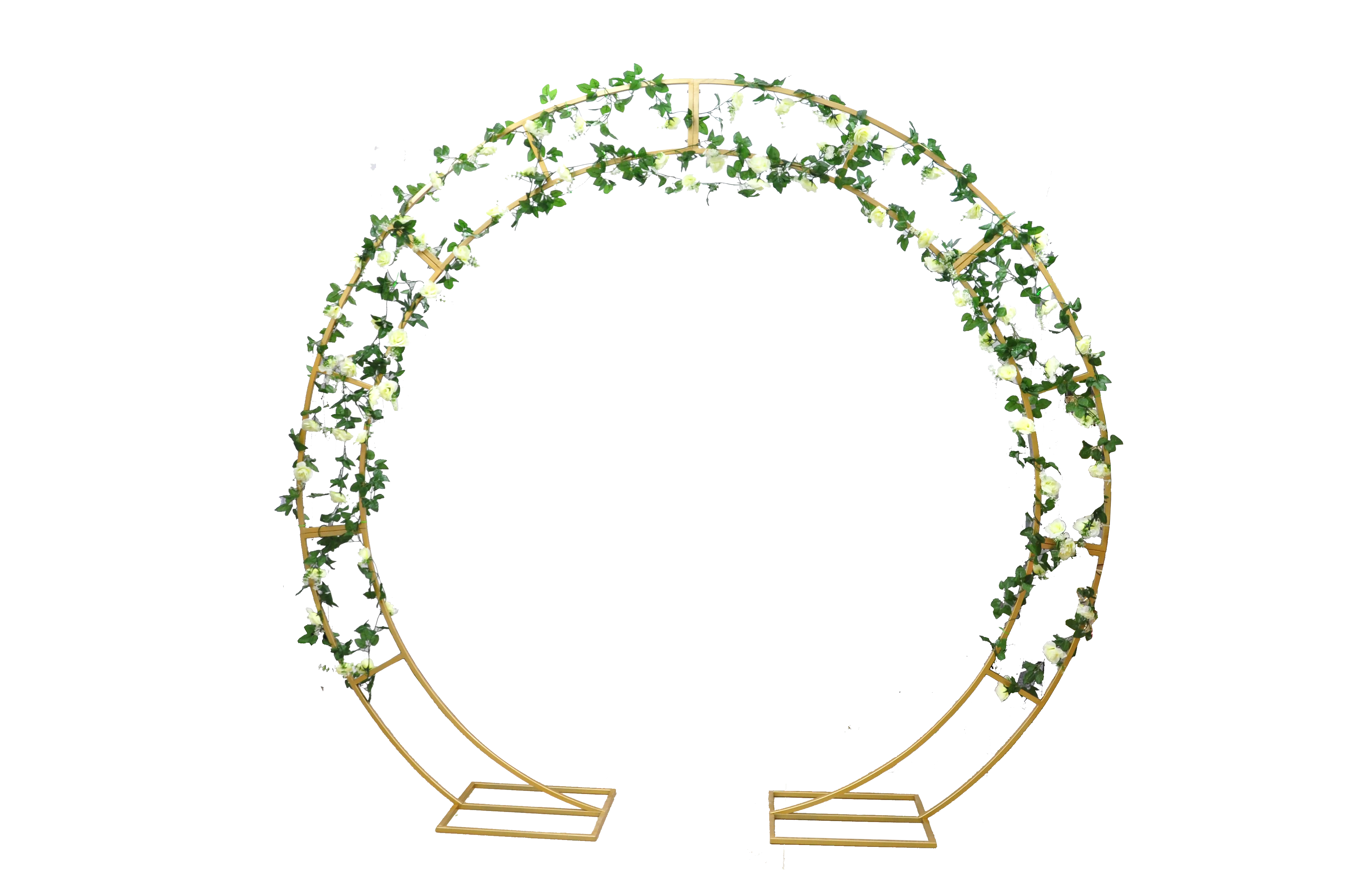 Складной металлический круглый Арка Свадебные стенты Цветочная подставка садовая Арка наружный сад Арка фон